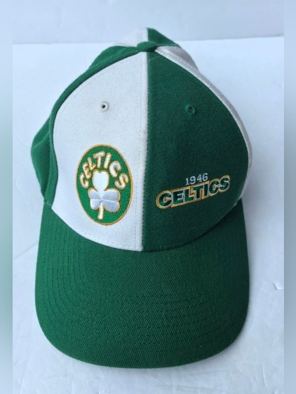Boston Celtics Shamrock Vintage NBA Hardwood Classics Cap Hat Fitted XL 7 1/2